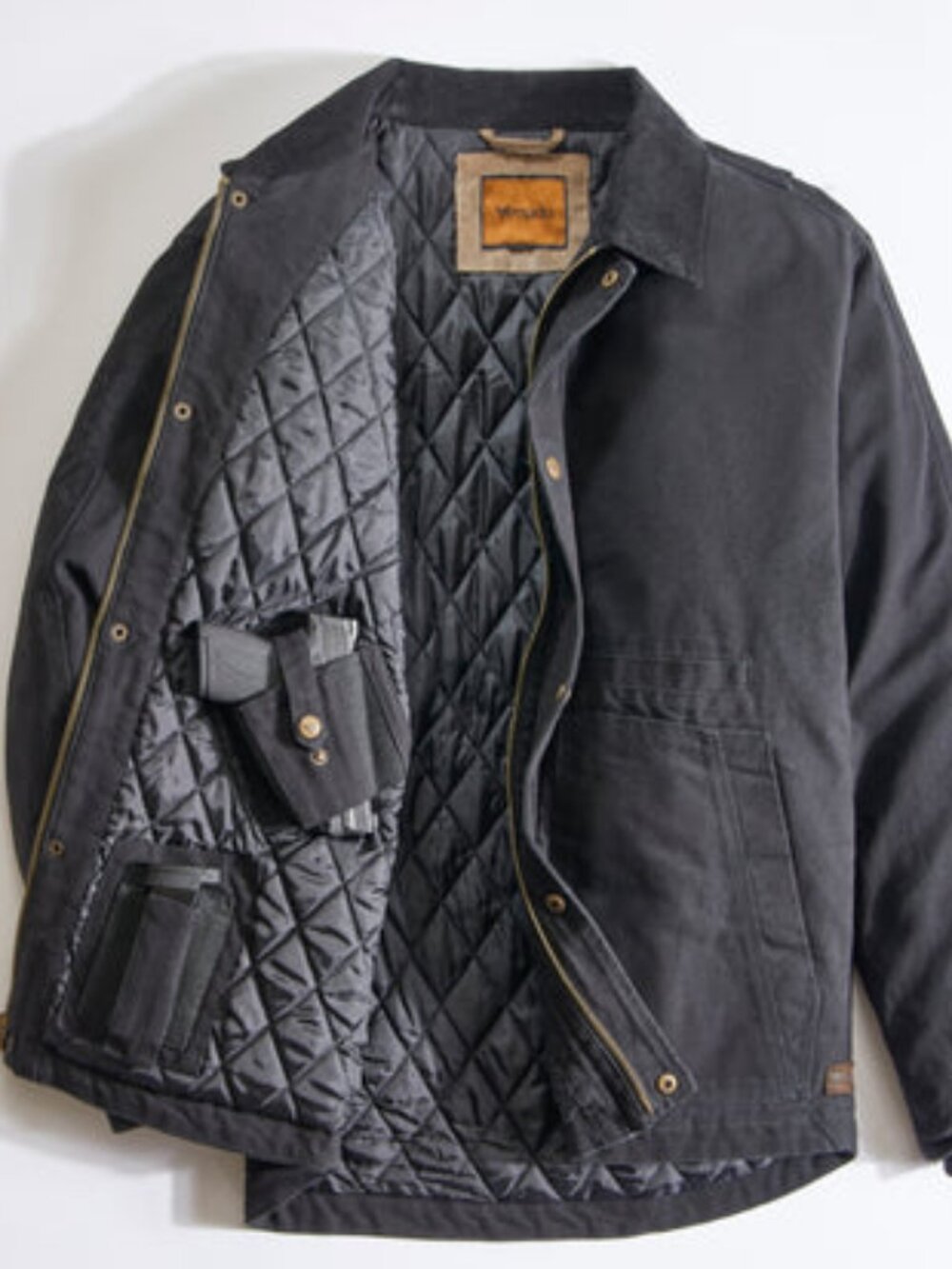 Canvas Concealed Carry Jacket - Black | Medium